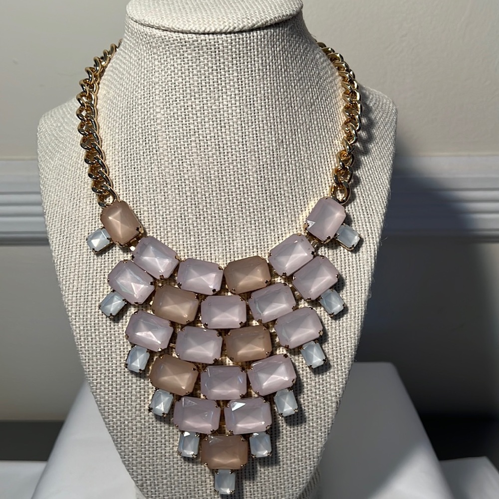 R J Graziano  Bib Multi color necklace